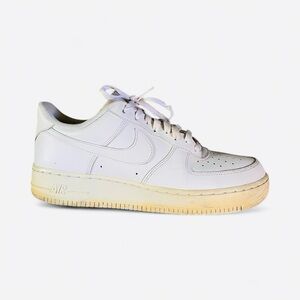 Nike AF1 White and Cream Sneakers